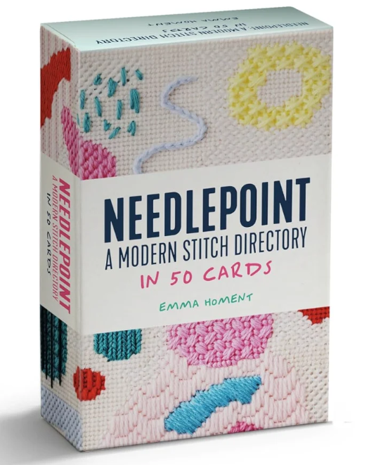 Needlepoint: A modern stitch directory in 50 cards