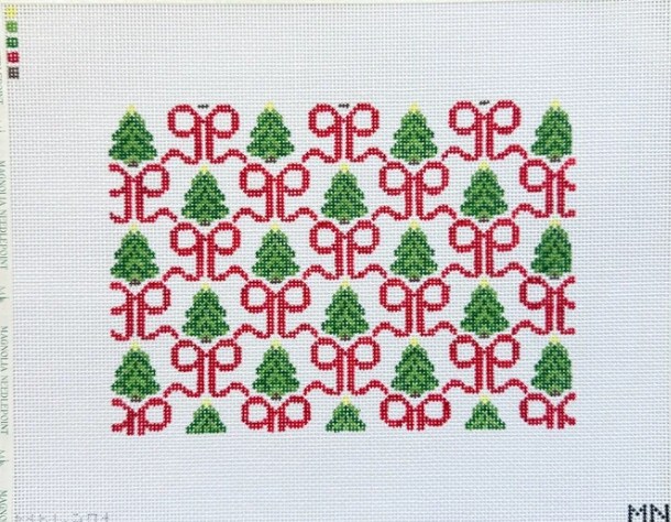 Red Bows & Trees Tray