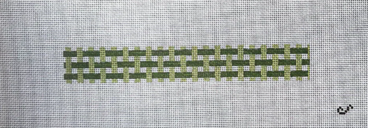 Green Basketweave Paci Clip