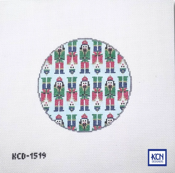 Mini Nutcracker Round Blue